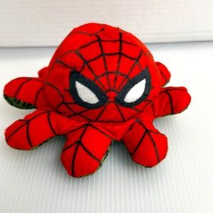 TeeTurtle Reversible Octopus Plushie Marvel Spiderman Hulk Plush Stuffed Animal